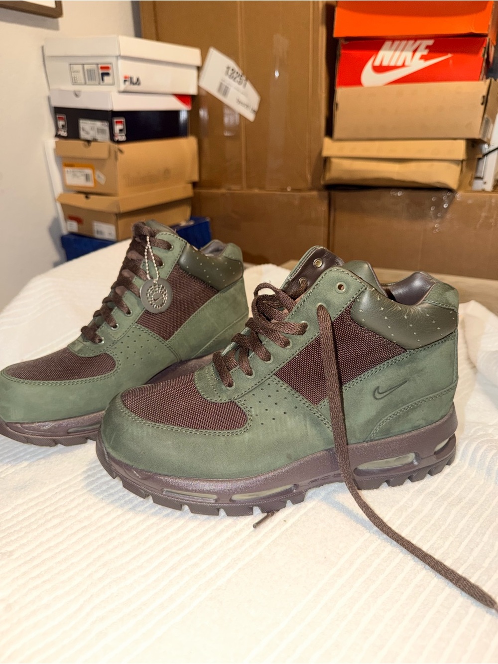 Nike ACG Air Max Goadome Olive Brown Boots Men’s 8.5 New No Box